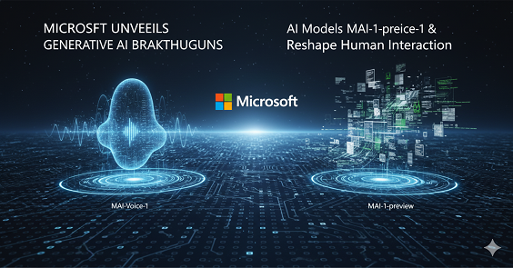 Microsoft Debuts MAI-Voice-1 & MAI-1-preview Models