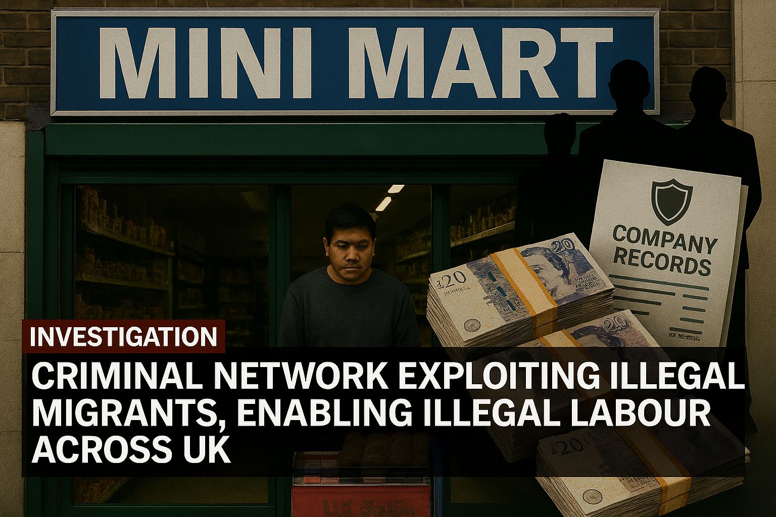 UK Mini-Marts Fronts for Crime Network Employing Illegal Migrants