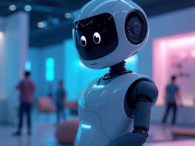 NUWA home robot by Kneron displayed at CES 2026 with advanced vision and audio AI features